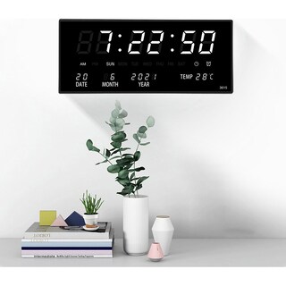 Foto 5 | Foto 5 | Reloj De Pared Led Con Calendario Perpetuo Digital Para Sala De Estar - Venta Internacional.