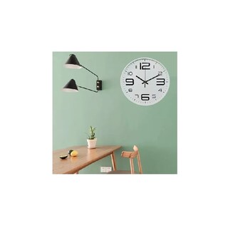 Foto 6 | Foto 6 | Reloj De Pared Decorativo Redondo De 30 Cm Color Blanco - Venta Internacional.
