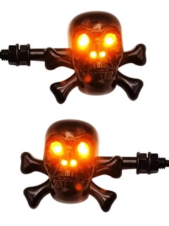 Foto 1 | Foto 1 | Direccional Para Moto Calavera Negro