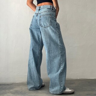 Foto 3 | Foto 3 | Vaqueros Kodaruber Y2k Para Mujer Talle Bajo Holgados Pierna Recta Azules - Venta Internacional.