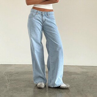 Foto 4 | Foto 4 | Vaqueros Mxiqqpltky De Talle Bajo  Pierna Ancha Y Recta Para Mujer - Venta Internacional.