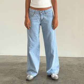 Foto 5 | Foto 5 | Vaqueros Mxiqqpltky De Talle Bajo  Pierna Ancha Y Recta Para Mujer - Venta Internacional.