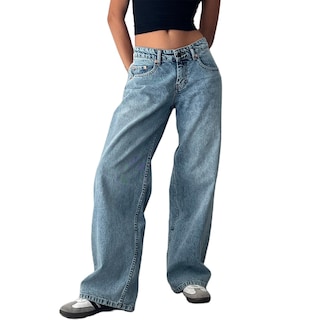 Foto 1 | Foto 1 | Vaqueros Mxiqqpltky De Talle Bajo Pierna Ancha Y Recta Para Mujer - Venta Internacional.