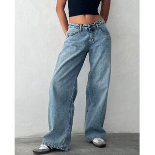 Foto 2 | Foto 2 | Vaqueros Mxiqqpltky De Talle Bajo Pierna Ancha Y Recta Para Mujer - Venta Internacional.