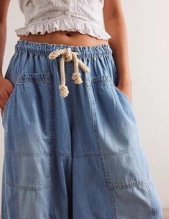 Foto 2 | Foto 2 | Jeans Hooever Para Mujer  Holgados  Pernera Ancha  Estilo Novio  Color Azul Claro  Talla Xs - Venta Internacional.