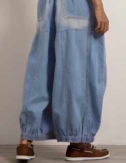 Foto 6 | Foto 6 | Jeans Hooever Para Mujer  Holgados  Pernera Ancha  Estilo Novio  Color Azul Claro  Talla Xs - Venta Internacional.