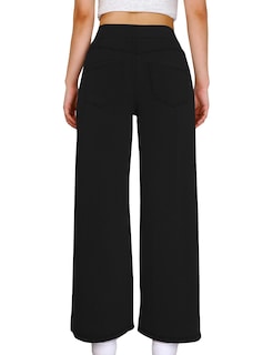 Foto 2 | Foto 2 | Vaqueros Anchos Simple Flavor 088hs Para Mujer Color Negro Talla L - Venta Internacional.