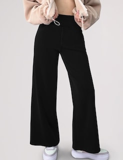 Foto 3 | Foto 3 | Vaqueros Anchos Simple Flavor 088hs Para Mujer Color Negro Talla L - Venta Internacional.