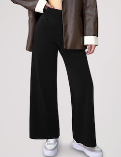 Foto 7 | Foto 7 | Vaqueros Anchos Simple Flavor 088hs Para Mujer Color Negro Talla L - Venta Internacional.