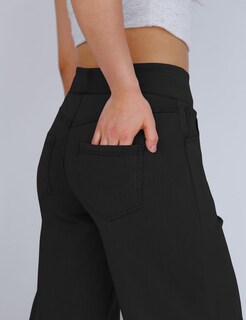 Foto 5 | Foto 5 | Jeans De Pierna Ancha Con Sabor Simple Y Cintura Alta Para Mujer Negros Xl - Venta Internacional.
