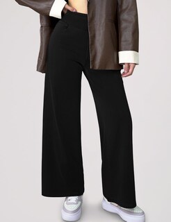 Foto 7 | Foto 7 | Jeans De Pierna Ancha Con Sabor Simple Y Cintura Alta Para Mujer Negros Xl - Venta Internacional.