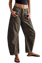 Jeans Loveimgs Para Mujer Talla Media Estilo Vintage Holgado Estilo Leopardo - Venta Internacional.