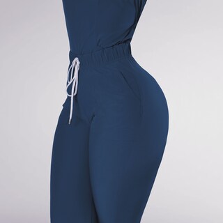 Foto 4 | Foto 4 | Conjunto Quirúrgico Antifluidos Azul Real Para Mujer Corte Recto