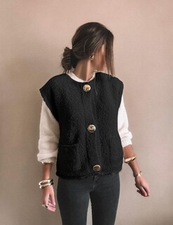 Foto 4 | Foto 4 | Chaleco Polar Aedceal Para Mujer Color Negro Talla S - Venta Internacional.