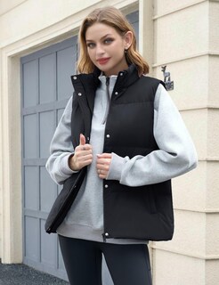 Foto 7 | Foto 7 | Chaleco Acolchado Yucolen Negro Para Mujer Con Plumón De Pato 2xl 2024 - Venta Internacional.