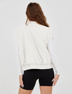 Foto 5 | Foto 5 | Chaleco Acolchado Athlisan Para Mujer Cuello Alto Corto Blanco - Venta Internacional.