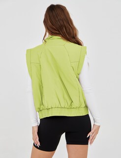 Foto 3 | Foto 3 | Chaleco Acolchado Lviefent Para Mujer Corto Color Verde Brillante Talla Xl - Venta Internacional.
