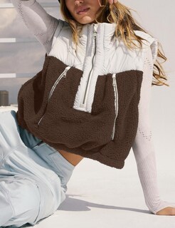 Foto 3 | Foto 3 | Chaleco Acolchado Creerer De Forro Polar Para Mujer Color Marrón Talla L - Venta Internacional.