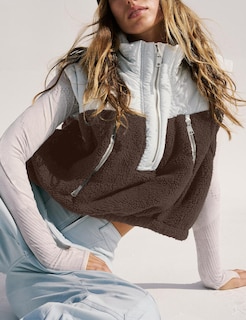 Foto 6 | Foto 6 | Chaleco Acolchado Creerer De Forro Polar Para Mujer Color Marrón Talla L - Venta Internacional.