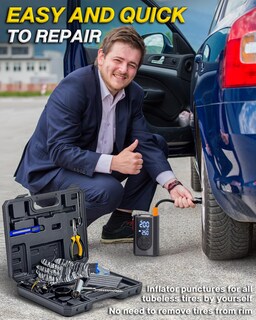 Foto 6 | Foto 6 | Kit De Reparación De Neumáticos Friwole Con Compresor De Aire Portátil 150 Psi - Venta Internacional.