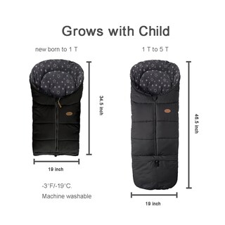 Foto 5 | Foto 5 | Funda Para Cochecito Cozyme Winter Con Extensión De Longitud De 0 A 5 T Resistente Al Agua - Venta Internacional.