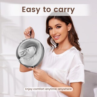 Foto 7 | Foto 7 | Almohada Cervical Thxsilk 100% Espuma Viscoelástica De Seda De Morera Color Gris - Venta Internacional.