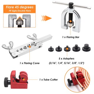 Foto 3 | Foto 3 | Kit De Tubos De Freno Eoppen De 25 Pies 3/16 + 1/4 Con Revestimiento De Cobre Con Herramientas - Venta Internacional.