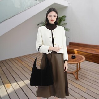 Foto 5 | Foto 5 | Bolso De Gamuza Moulyan Para Mujer Tote Hobo Shoulder Brown - Venta Internacional.
