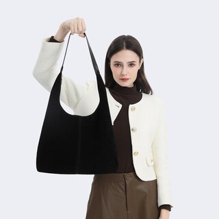 Foto 6 | Foto 6 | Bolso De Gamuza Moulyan Para Mujer Tote Hobo Shoulder Brown - Venta Internacional.