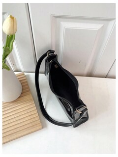 Foto 6 | Foto 6 | Bolso Qwinee De Charol Artificial Para Mujer Color Negro - Venta Internacional.