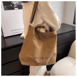 Foto 7 | Foto 7 | Bolso De Lona Uiciop Para Mujer  Casual  Bandolera  Café - Venta Internacional.