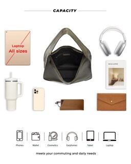 Foto 3 | Foto 3 | Bolso Tipo Hobo Newbella Suave De Piel Sintética Bandolera Verde Tamaño Grande - Venta Internacional.