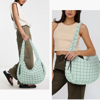 Foto 2 | Foto 2 | Bolso De Mano Juoxeepy  Acolchado  Grande  Acolchado  De Nailon Con Hombros - Venta Internacional.