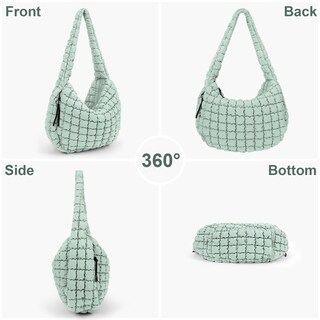Foto 5 | Foto 5 | Bolso De Mano Juoxeepy Acolchado Grande Acolchado De Nailon Con Hombros - Venta Internacional.