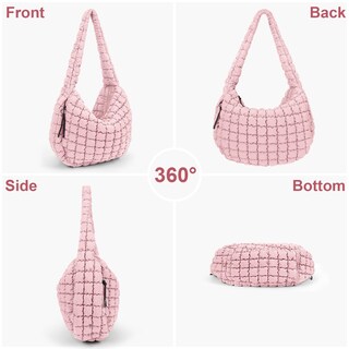 Foto 5 | Foto 5 | Bolso De Mano Juoxeepy Acolchado Grande Acolchado De Nailon Con Hombros - Venta Internacional.