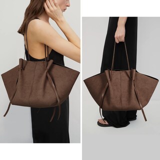 Foto 2 | Foto 2 | Bolsa De Trabajo Yfgbcx De Piel De Gamuza Para Mujer Con Correa - Venta Internacional.