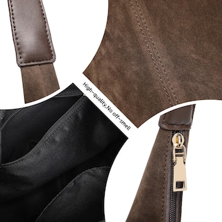 Foto 3 | Foto 3 | Bolso De Gamuza Moulyan Para Mujer Tote Hobo Shoulder Brown - Venta Internacional.