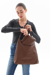 Foto 5 | Foto 5 | Bolso Holgado De Oficina Hobo Bag Fldhav De Gamuza Para Mujer - Venta Internacional.