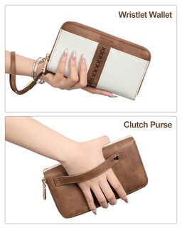 Foto 6 | Foto 6 | Cartera Bostanten Rfid De Piel Con Doble Cremallera Color Beige - Venta Internacional.