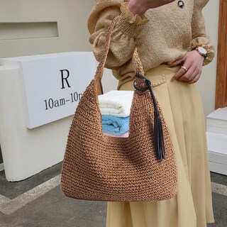 Foto 2 | Foto 2 | Bolsa De Paja Aktudy De Gran Capacidad Para Verano Y Playa Para Mujer - Venta Internacional.