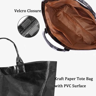Foto 4 | Foto 4 | Bolsa De Mano Lushandy De Pvc Para Mujer Papel Kraft Con Estampado De Letras Transparente - Venta Internacional.