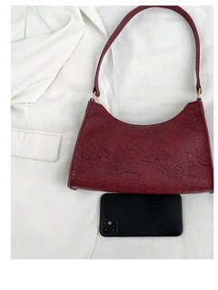 Foto 5 | Foto 5 | Bolso Qwinee De Charol Artificial Rojo Para Mujer - Venta Internacional.