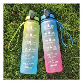 Foto 5 | Foto 5 | Botella De Agua Timpo De 1 Litro Con Rotulador Frases Motivadoras Color Naranja - Venta Internacional.