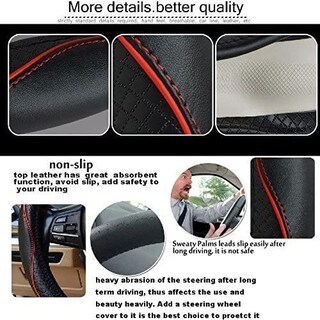 Foto 3 | Foto 3 | Funda Universal De Piel Antideslizante Esewalas Para Volante De Coche - Venta Internacional.
