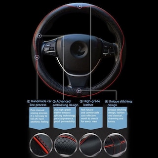 Foto 6 | Foto 6 | Funda Universal De Piel Antideslizante Esewalas Para Volante De Coche - Venta Internacional.