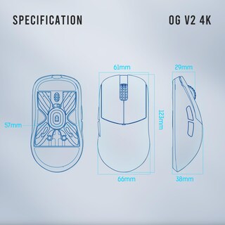 Foto 3 | Foto 3 | Ratón Inalámbrico Para Juegos Lamzu Atlantis Og V2 4k 26000 Dpi - Venta Internacional.