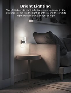 Foto 2 | Foto 2 | Luz Nocturna L Lohas Led Plug-in Con Sensor Automático De 5000 K Paquete De 2 - Venta Internacional.