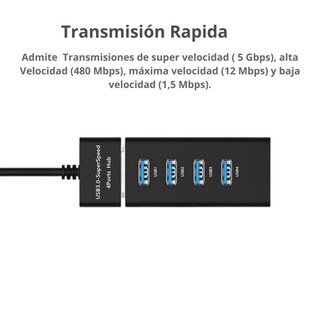 Foto 6 | Foto 6 | Hub Usb 3.0 De 4 Puertos De Alta Velocidad De 5 Gbps Para Ps4 Xbox Macbook Pc - Venta Internacional.