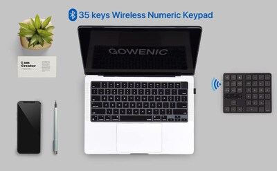 Foto 2 | Foto 2 | Teclado Numérico Inalámbrico Gowenic De 35 Teclas Recargable Bluetooth - Venta Internacional.