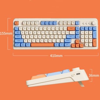 Foto 2 | Foto 2 | Teclado Inalámbrico Silencioso 98 Teclas De Tacto Mecánico Retroiluminación Rgb - Venta Internacional.